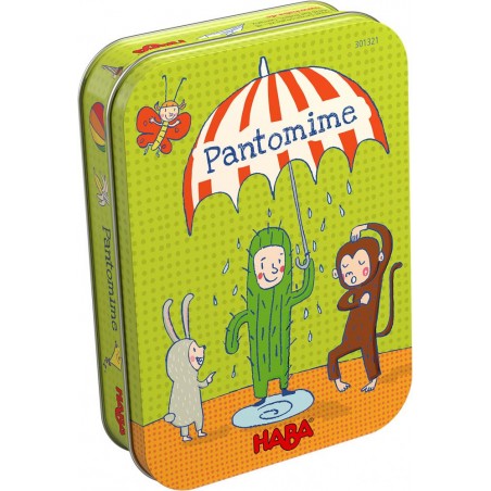 Haba Mini hra Pantomima v kovové krabici