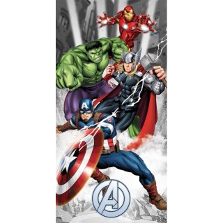 Carbotex Dětská osuška Avengers Bleskový zásah 70x140 cm