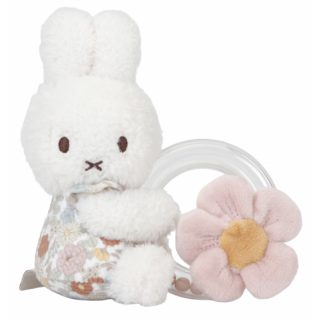 Little Dutch Chrastítko s korálky králíček Miffy Vintage Kytičky