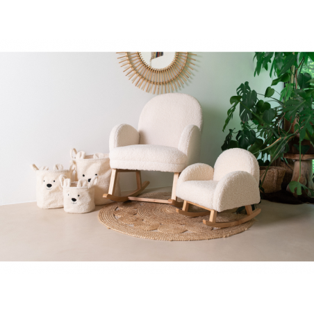 Childhome Koš na hračky Teddy Off White 25x20x20 cm Childhome Koš na hračky Teddy Off White 25x20x20 cm