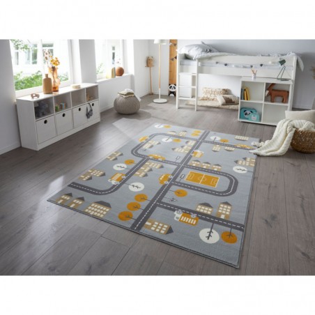 Hanse Home Dětský kusový koberec Adventures 105530 Mouse Mustard 120x170 cm Hanse Home Dětský kusový koberec Adventures 105530 Mouse Mustard 120x170 cm