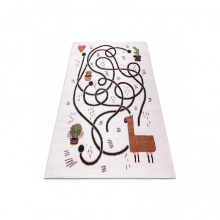 Dywany Łuszczów Dětský kusový koberec Fun Game llama cream 160x220 cm Dywany Łuszczów Dětský kusový koberec Fun Game llama cream 160x220 cm