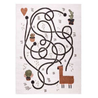 Dywany Łuszczów Dětský kusový koberec Fun Game llama cream 160x220 cm