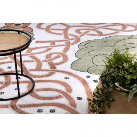 Dywany Łuszczów Dětský kusový koberec Fun Honey with Bear cream 80x150 cm Dywany Łuszczów Dětský kusový koberec Fun Honey with Bear cream 80x150 cm