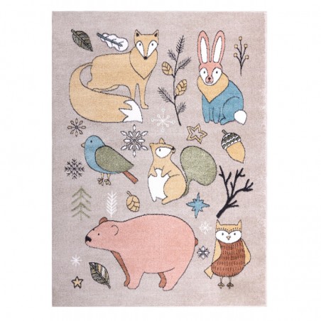 Dywany Łuszczów Dětský kusový koberec Fun Forester beige 80x150 cm