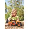 Green Toys - Traktor s vlečkou oranžový Green Toys - Traktor s vlečkou oranžový