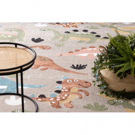 Dywany Łuszczów Dětský kusový koberec Fun Dino beige 160x220 cm Dywany Łuszczów Dětský kusový koberec Fun Dino beige 160x220 cm