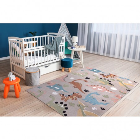 Dywany Łuszczów Dětský kusový koberec Fun Dino beige 160x220 cm Dywany Łuszczów Dětský kusový koberec Fun Dino beige 160x220 cm