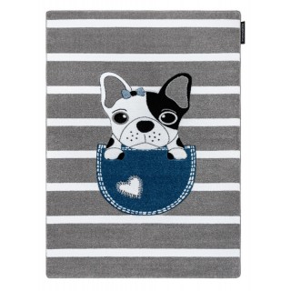 Dywany Łuszczów Dětský kusový koberec Petit Bulldog grey 200x290 cm
