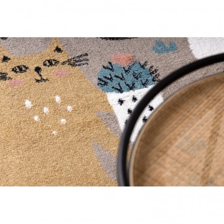 Dywany Łuszczów Dětský kusový koberec Fun Kittens Cats beige 120x170 cm Dywany Łuszczów Dětský kusový koberec Fun Kittens Cats beige 120x170 cm