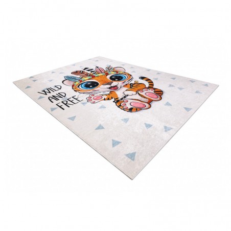 Dywany Łuszczów Dětský kusový koberec Bambino 1960 Tiger indian white 120x170 cm Dywany Łuszczów Dětský kusový koberec Bambino 1960 Tiger indian white 120x170 cm