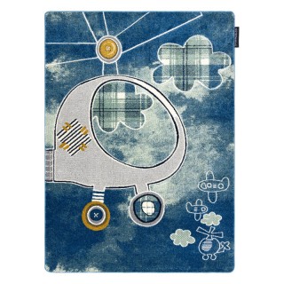 Dywany Łuszczów Dětský kusový koberec Petit Helicopter blue 120x170 cm