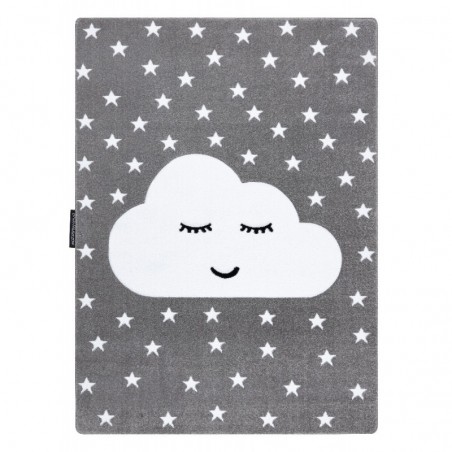 Dywany Łuszczów Dětský kusový koberec Petit Cloud stars grey 160x220 cm