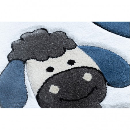 Dywany Łuszczów Dětský kusový koberec Petit Farm animals blue 160x220 cm Dywany Łuszczów Dětský kusový koberec Petit Farm animals blue 160x220 cm