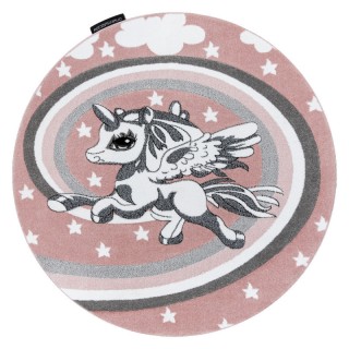 Dywany Łuszczów Dětský kusový koberec Petit Pony pink kruh 120 cm