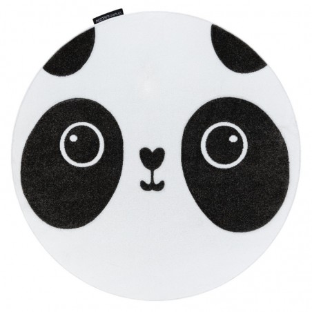 Dywany Łuszczów Dětský kusový koberec Petit Panda white kruh 120 cm