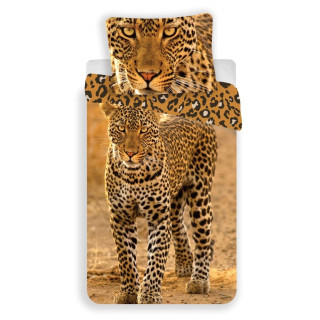 Jerry Fabrics Povlečení fototisk Leopard 2017 140x200, 70x90 cm