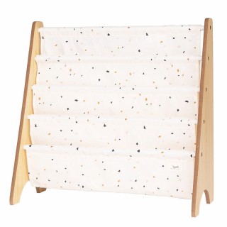 3 Sprouts Stojan na knížky Recycled Terrazzo/Cream