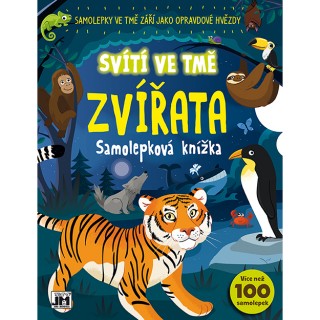 Jiri Models Samolepkový sešit Svítí ve tmě Zvířata