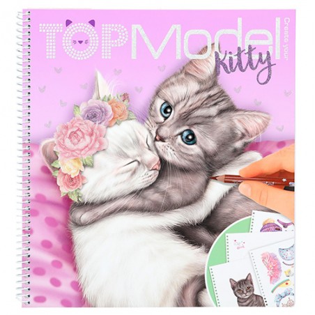 Top Model Omalovánky Kitty, koťátka, se samolepky