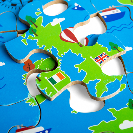 Bigjigs Toys Puzzle Evropské památky