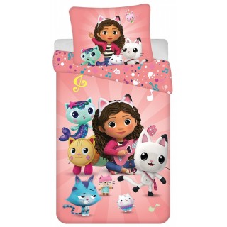 Jerry Fabrics Dětské povlečení Gabbys Dollhouse 02 140x200/ 70x90 cm
