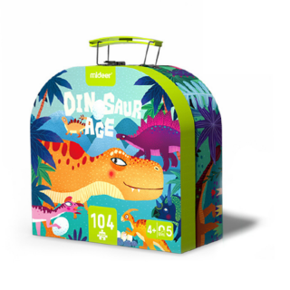 MIDEER Doba dinosaurů puzzle 104 dílků