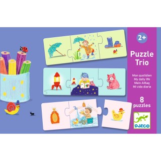 DJECO Trio puzzle Můj den