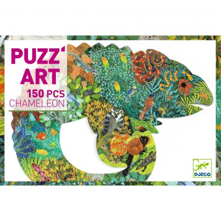 Djeco Puzzle Chameleon 150 dílků