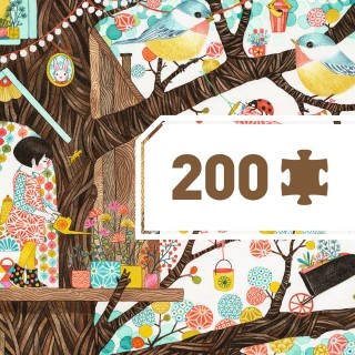 Djeco Puzzlový obraz Domeček na stromě 200 dílků DOPRODEJ