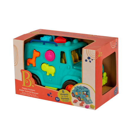 B-Toys Náklaďák s vkládacími tvary Animal Rescue B-Toys Náklaďák s vkládacími tvary Animal Rescue