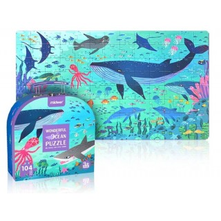 MiDeer Oceán puzzle v kufříku 104ks