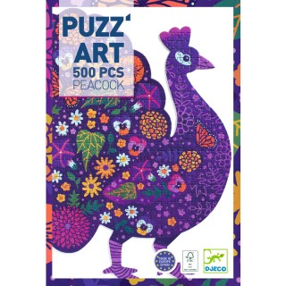 DJECO Puzzle Páv 500 dílků DOPRODEJ