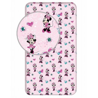 Jerry Fabrics Prostěradlo Minnie Flowers 02 90x200x25 cm