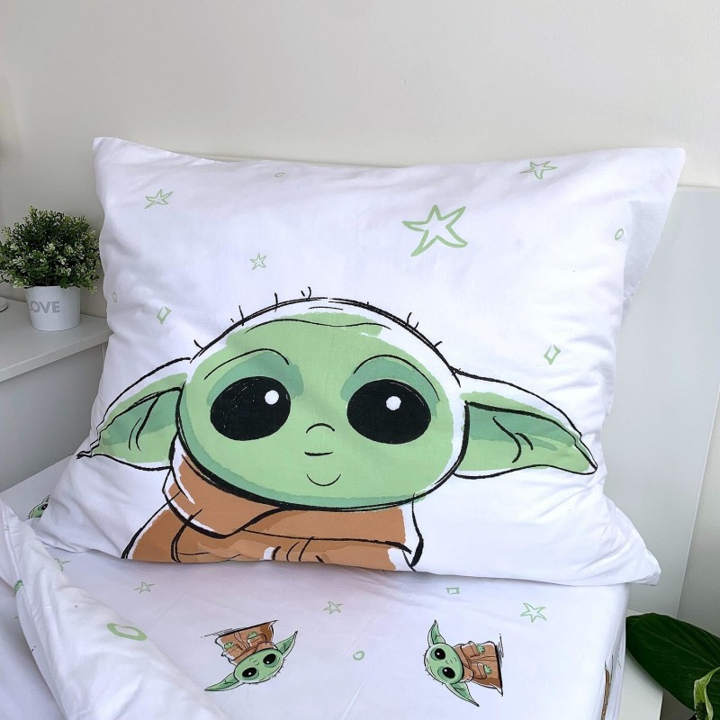 Jerry Fabrics Bavlněné dětské povlečení Star Wars Baby Yoda