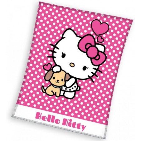 Carbotex Dětská deka Hello Kitty Puppie 130x170 cm
