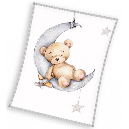 Bedtex Dětská deka medvídek na měsíci 110x140 cm