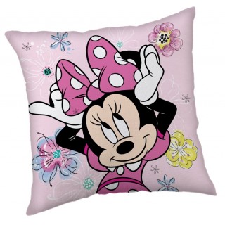 Jerry Fabrics Dětský polštářek Minnie Pink bow 02 35x35 cm