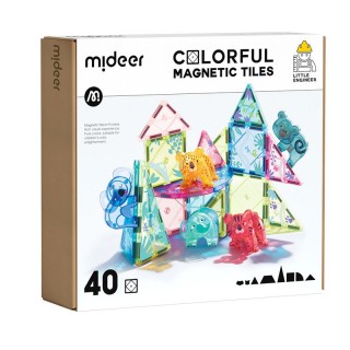 MiDeer Barevná magnetická stavebnice zvířátka 40 ks