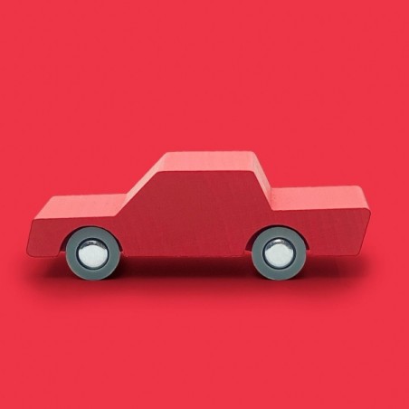 WAYTOPLAY Dřevěné auto červené