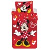 Jerry Fabrics Bavlněné dětské povlečení Minnie Red heart 140x200, 70x90 cm