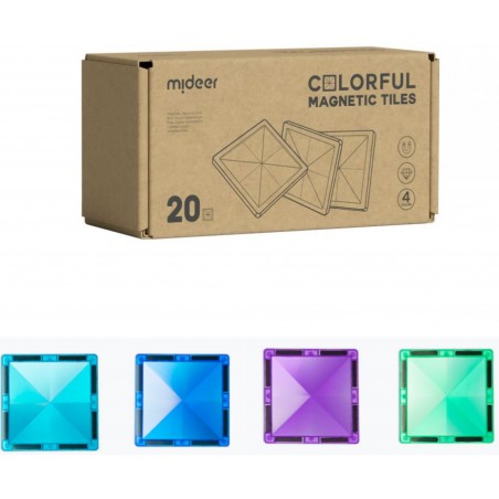 MiDeer Magnetické dílky chladné barvy 20 ks