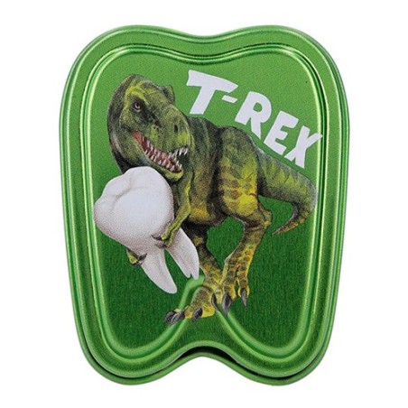 Dino World Krabička na první zoubky T-Rex zelená