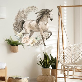 Inspio Dětská samolepka na zeď Kůň v Boho stylu