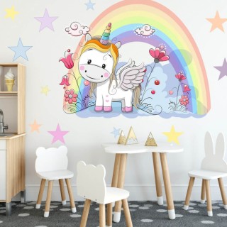 Inspio Dětská samolepka na zeď Můj jednorožec