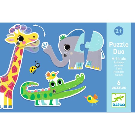 DJECO Duo puzzle Articulo Animals