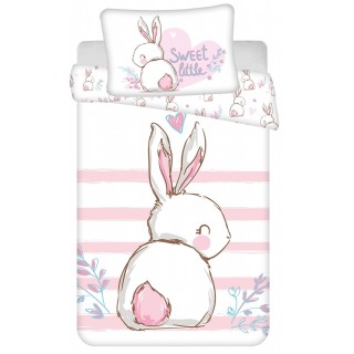 Jerry Fabrics Povlečení do postýlky Králíček Sweet baby 100x135, 40x60 cm