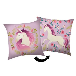 Jerry Fabrics Dětský polštářek Unicorn Flowers 40x40 cm