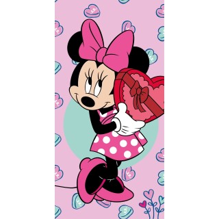 Jerry Fabrics Dětská osuška Minnie pink 70x140 cm