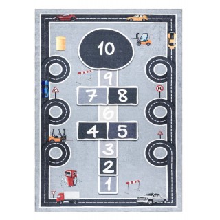 Dywany Łuszczów Dětský koberec Bambino 2279 Hopscotch grey 80x150 cm
